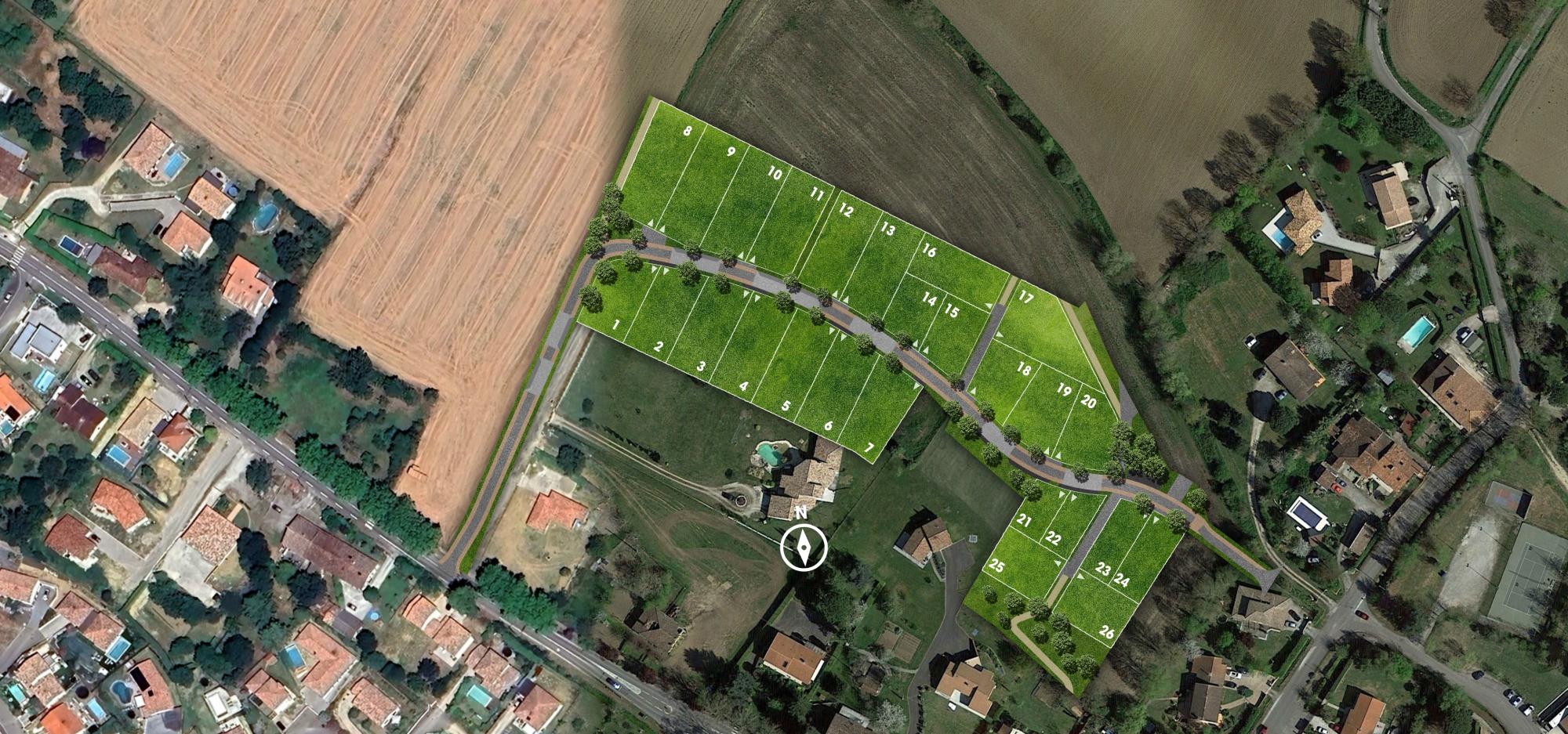 Les Vignes - Terrains à vendre à Saint-Pierre-de-Lages près de Toulouse