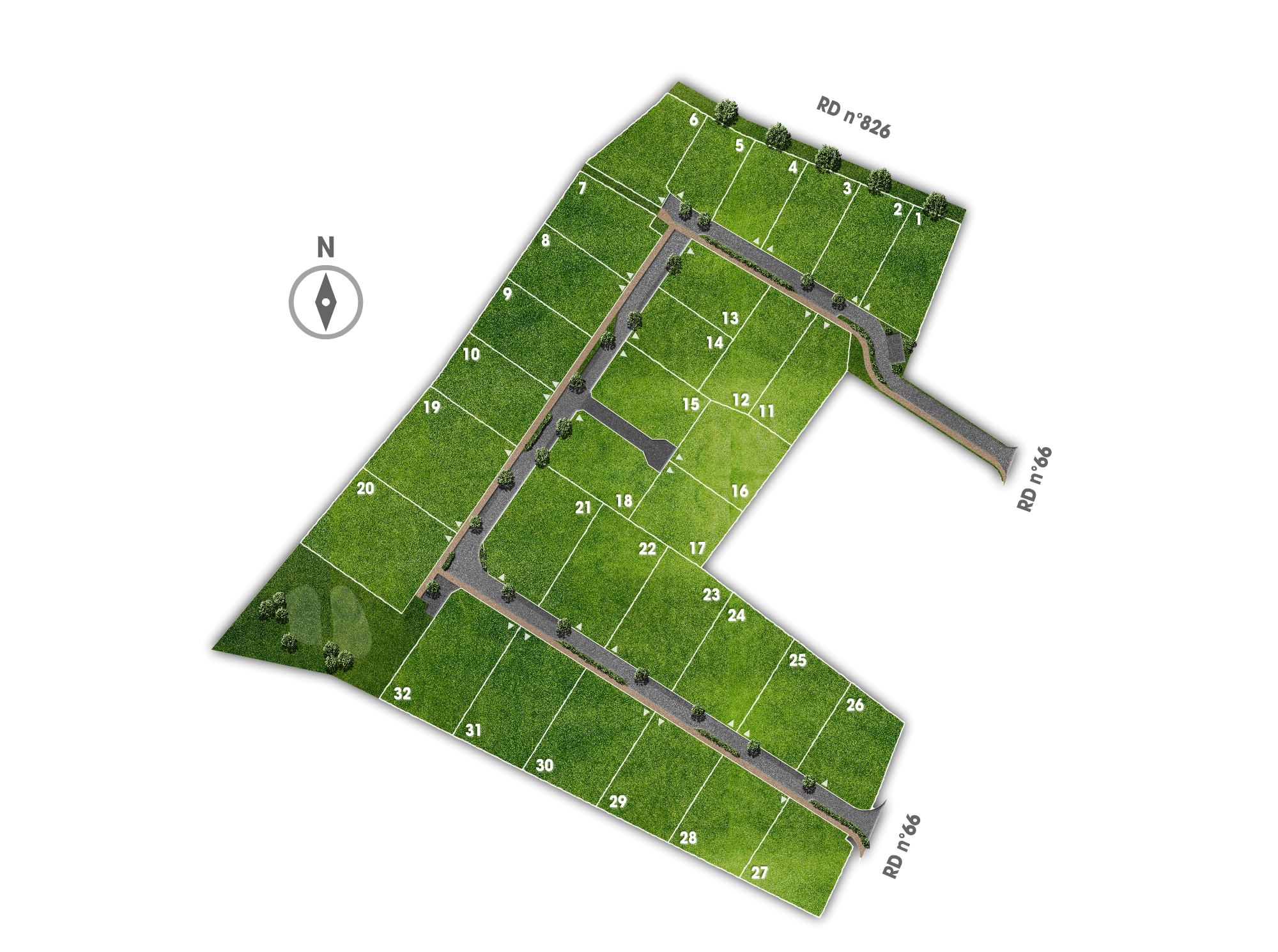 La Pujole - Terrains à vendre à Prunet près de Toulouse